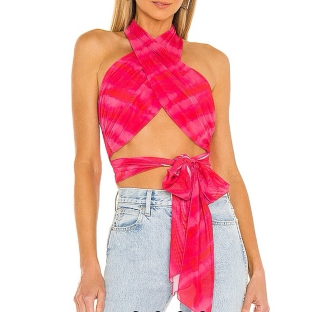 H:ours Halter Wrap Top